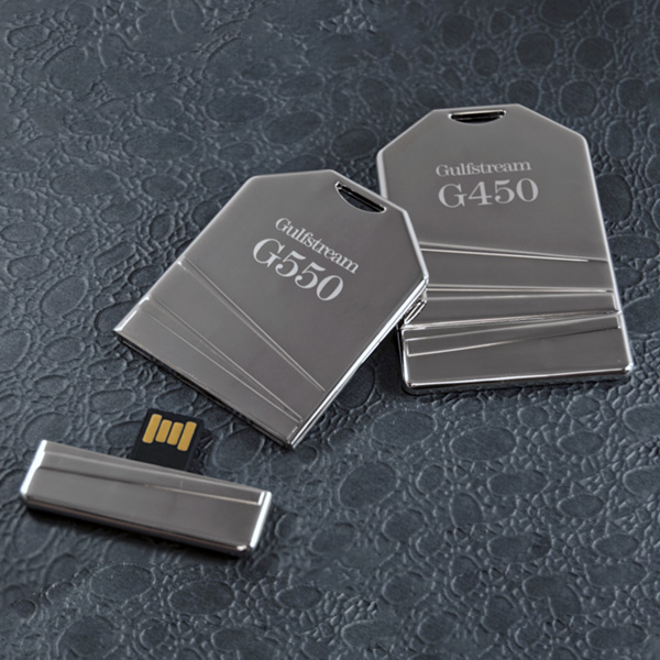 Custom Metal Luggage Tag USB Flash Drives with Custom Packaging