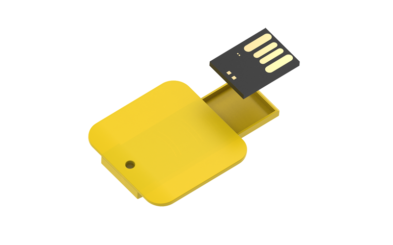 Square Clip USB Flash Drive | Exploded Diagram