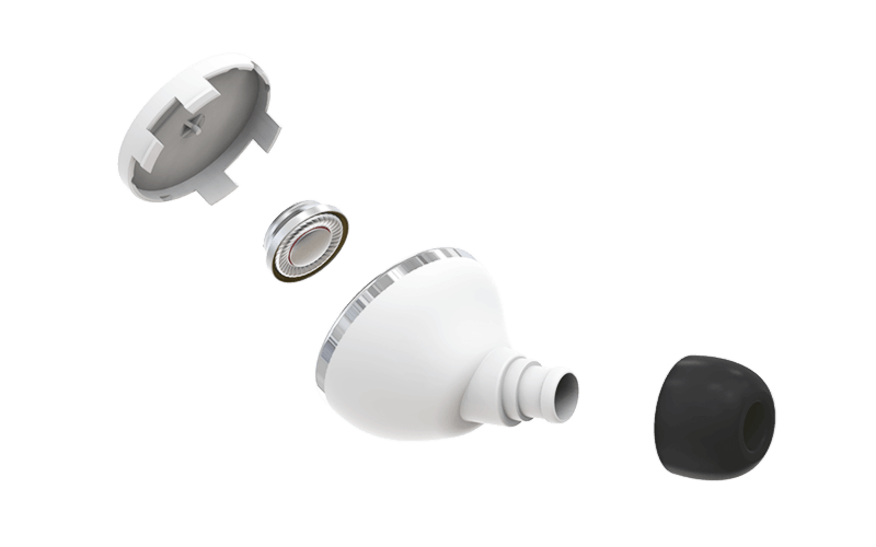 Icon True Wireless Earbuds Exploded Diagram