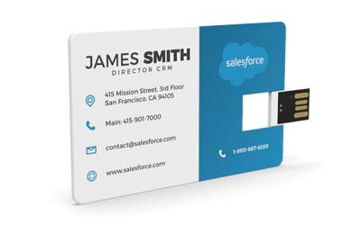 Wallet Card Micro Flip | USB Business Card